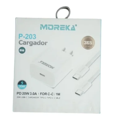 Cargador Moreka Tipo C - Tipo C P-203