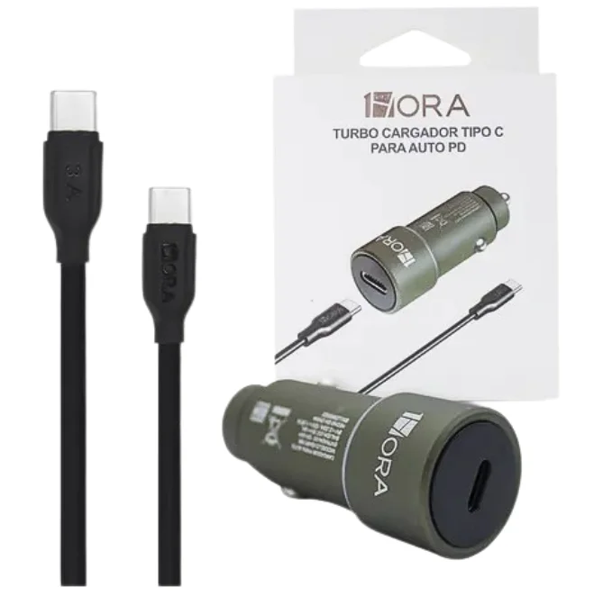 Cargador para Auto 1Hora Tipo C GAR116