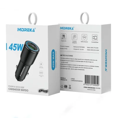 Cargador Rapido para Auto Moreka CP005