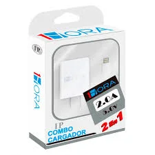 Combo Cargador iPhone 1Hora